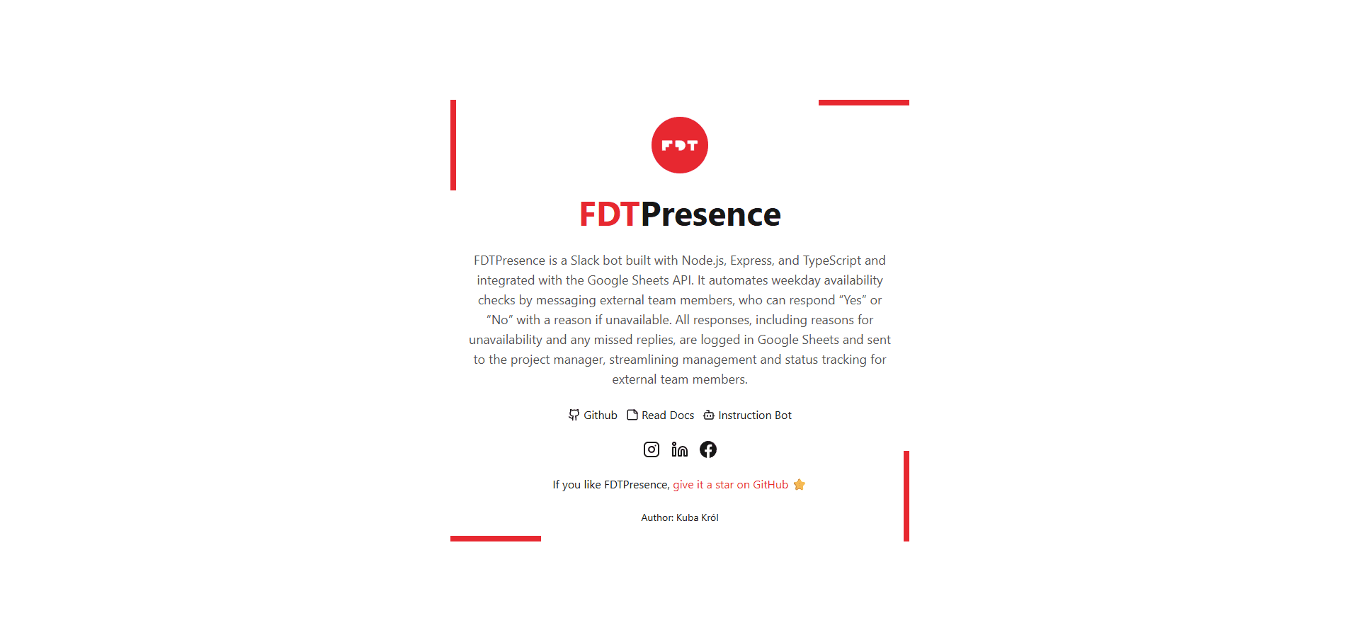 FDT Presence